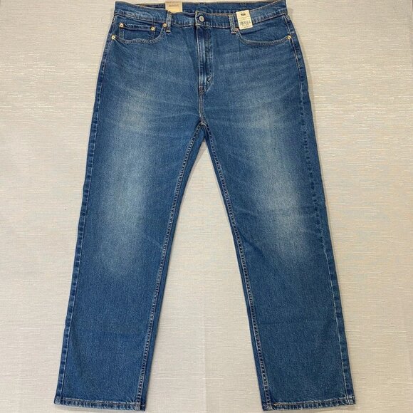 Levi's 505 Jeans Mens 40 x 32 Straight Leg Regular Fit Medium Wash Denim Pants - Picture 2 of 13